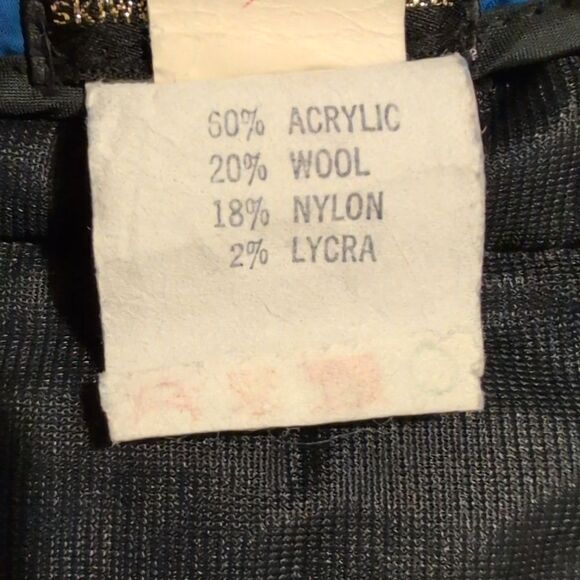 Vintage women's blue corduroy winter ski stirrup‎ pants - Picture 5 of 8